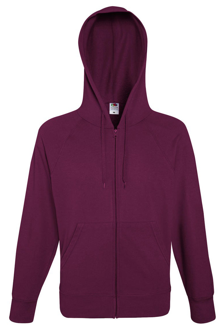 Fruit of the Loom Lightweight Hooded Sweat Jacket