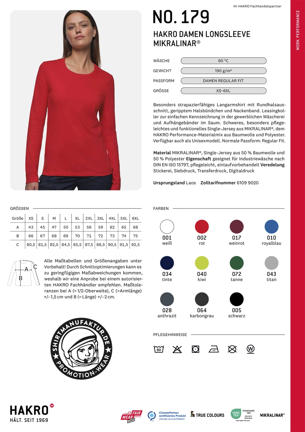 Hakro Ladies Longsleeve Mikralinar