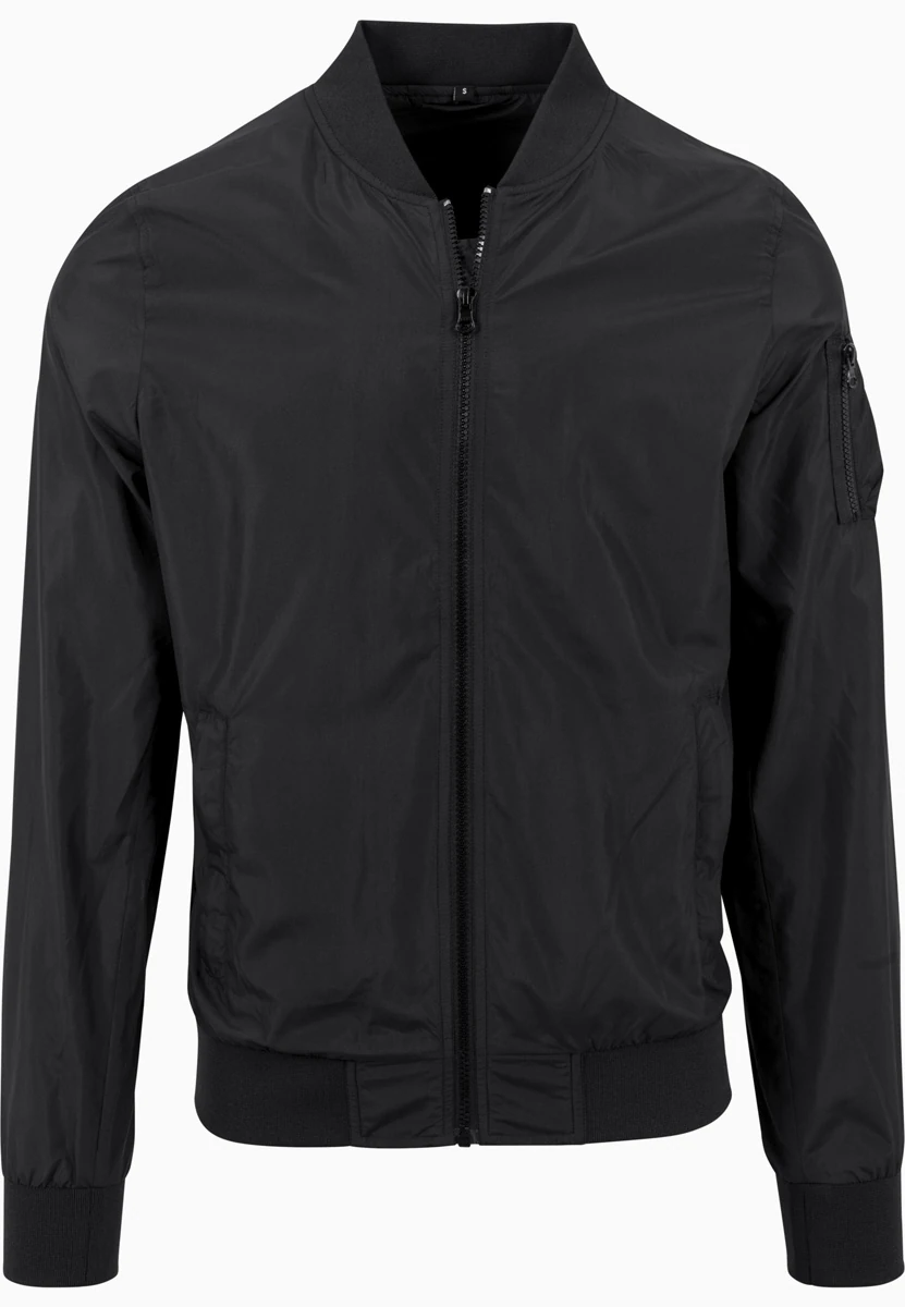 Build Your Brand Nylon Bomber Jacket