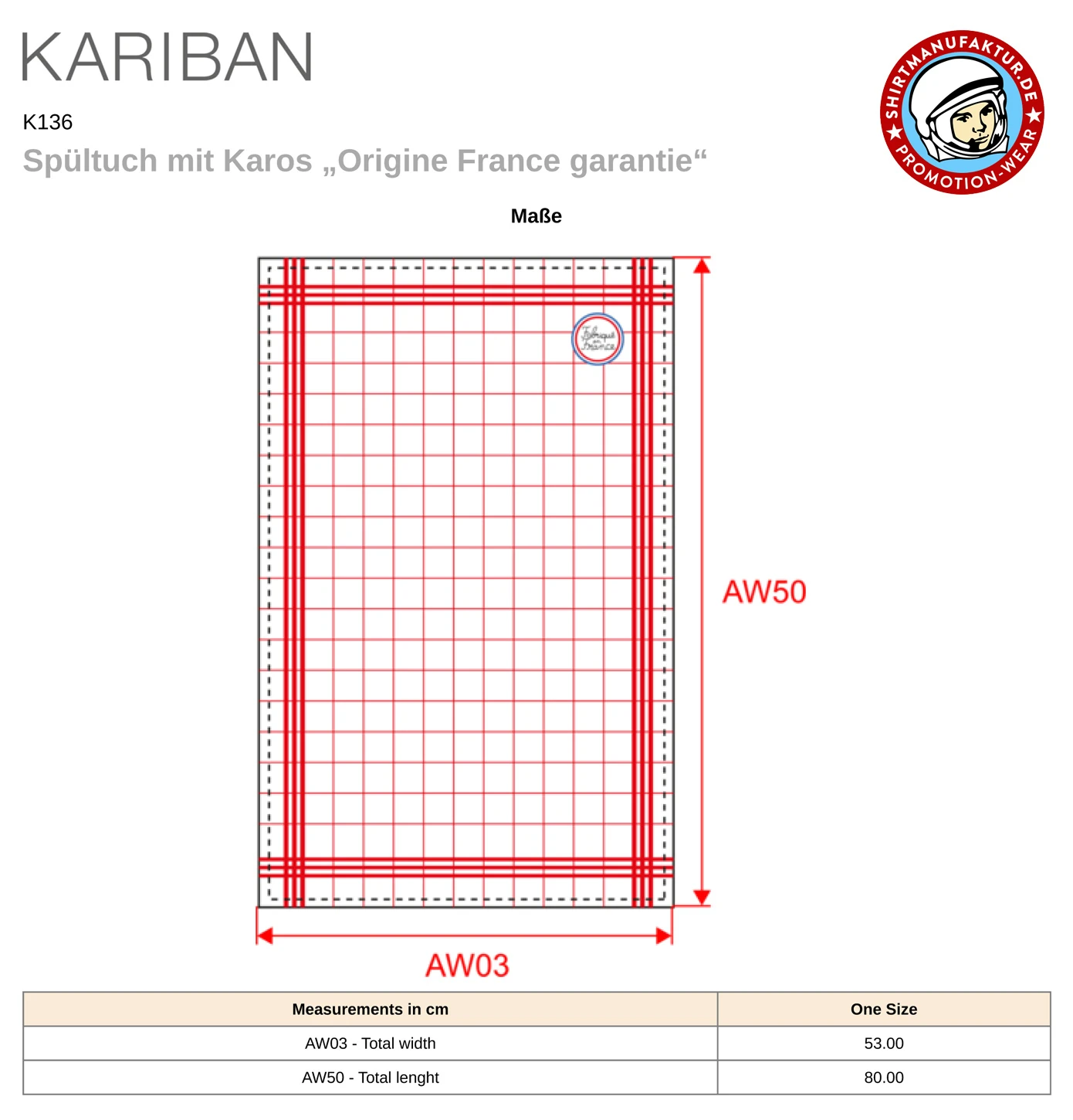 Kariban Spültuch