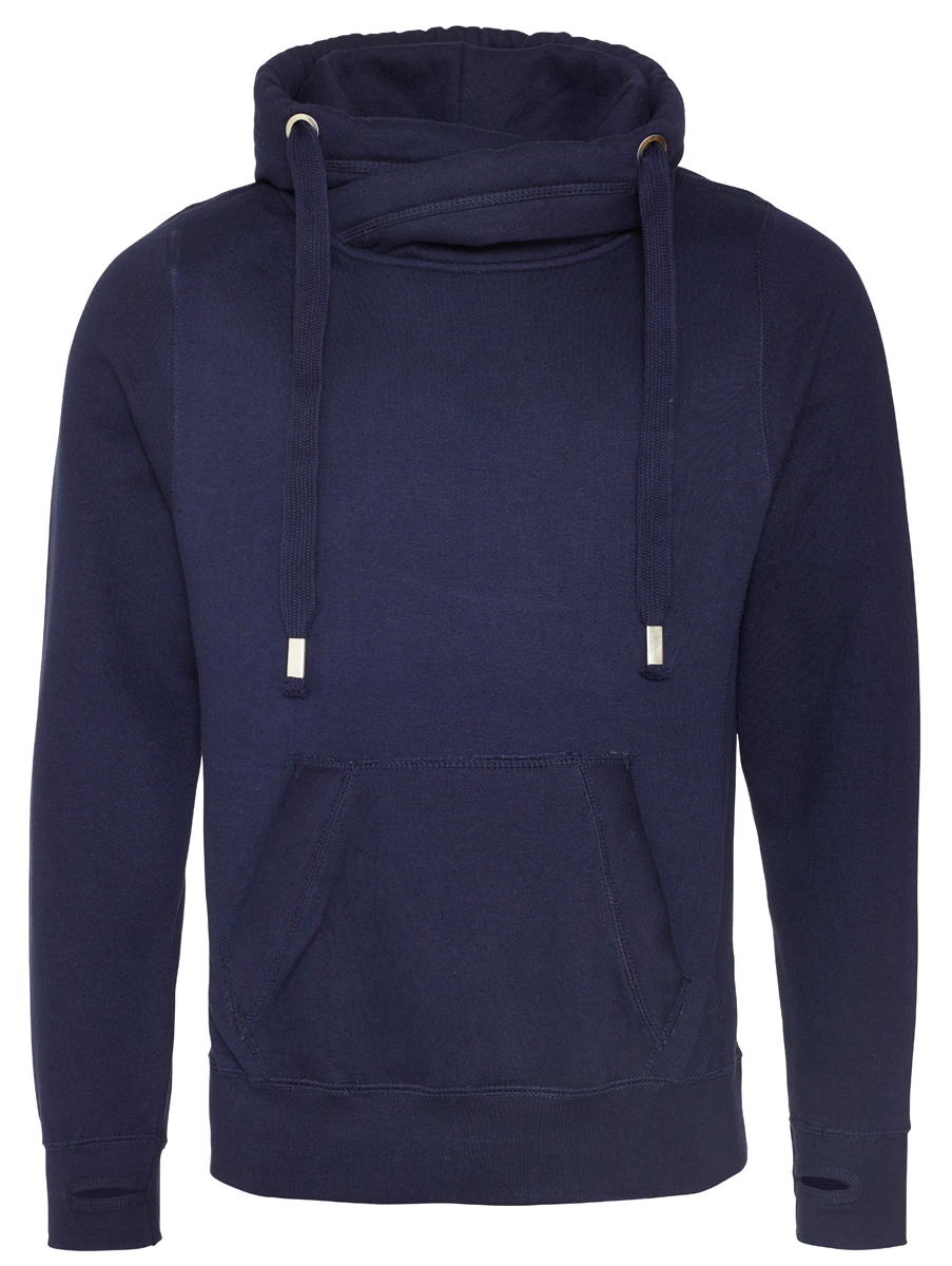 Just Hoods Cross Neck Hoodie