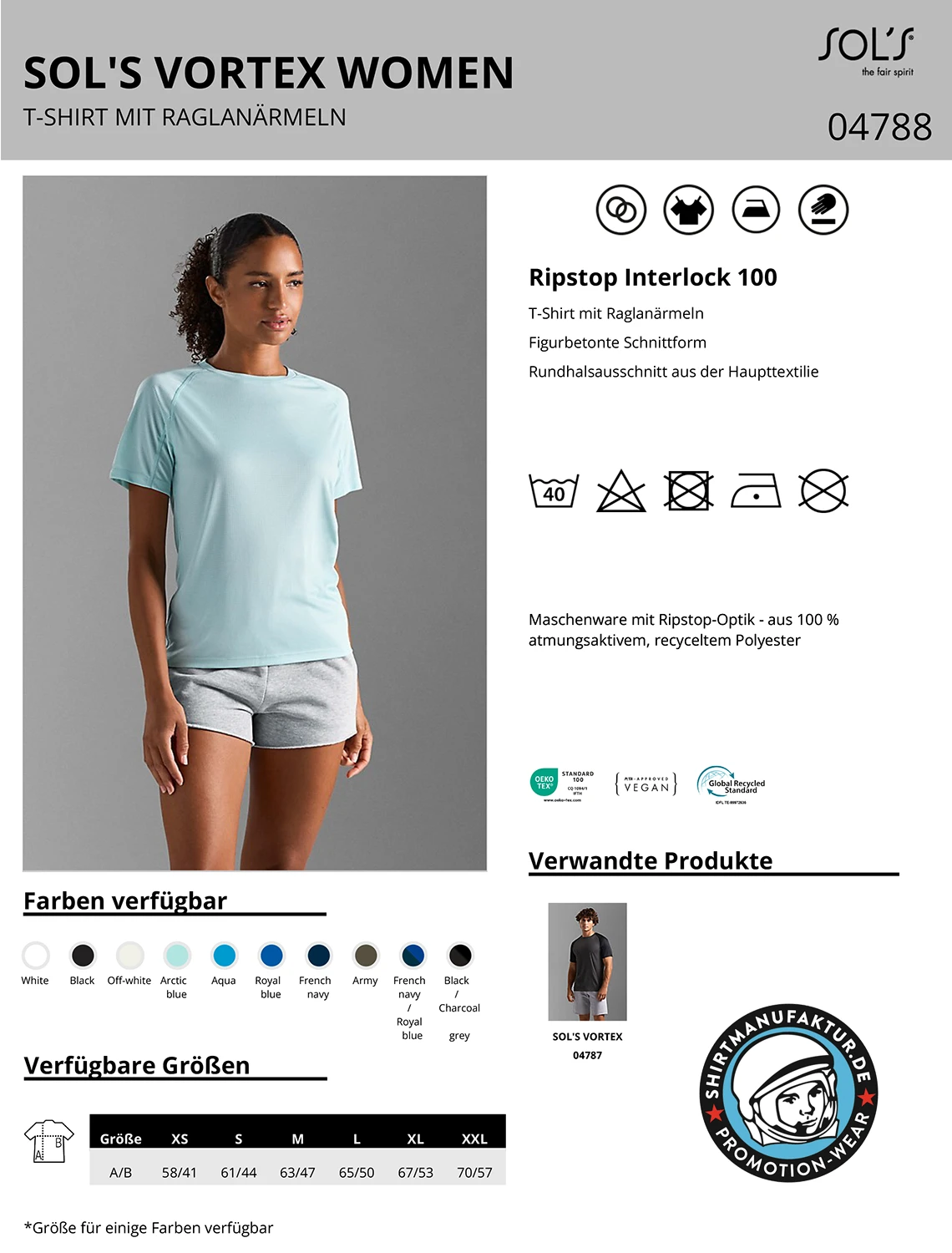 Sol's Womens Vortex Raglan T-Shirt