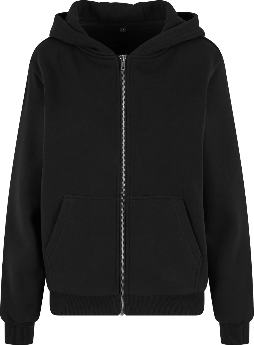 Build Your Brand Ladies Fluffy Zip Hoody