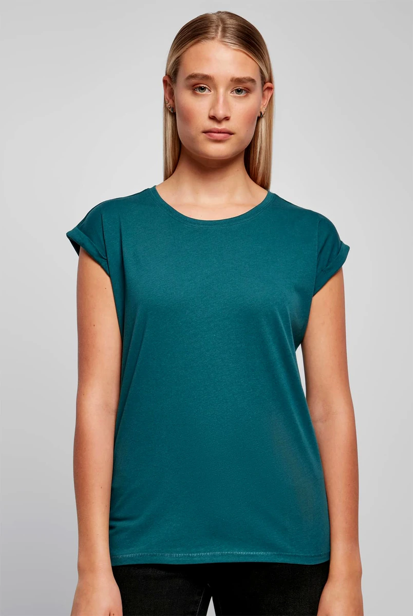 Build Your Brand Ladies Extended Shoulder Tee