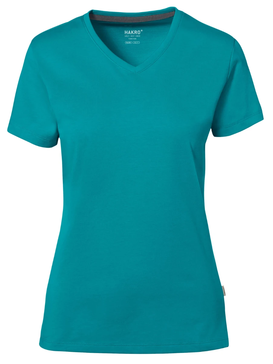 Hakro Ladies Cotton Tec V-Shirt