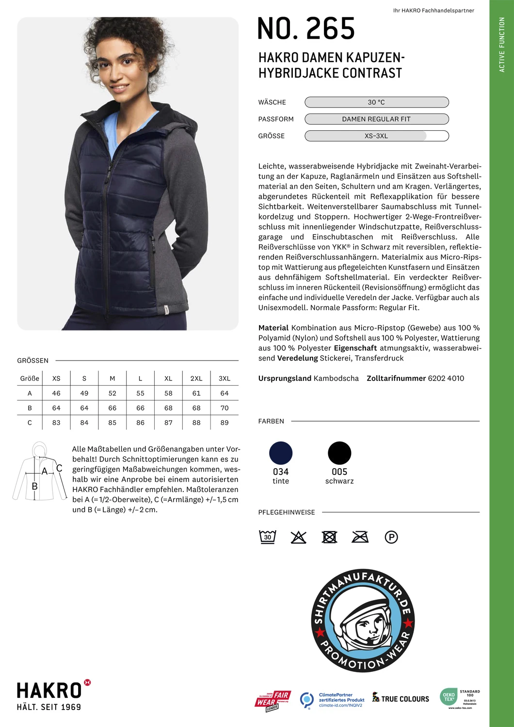 Hakro Ladies Hybrid Jacket Contrast