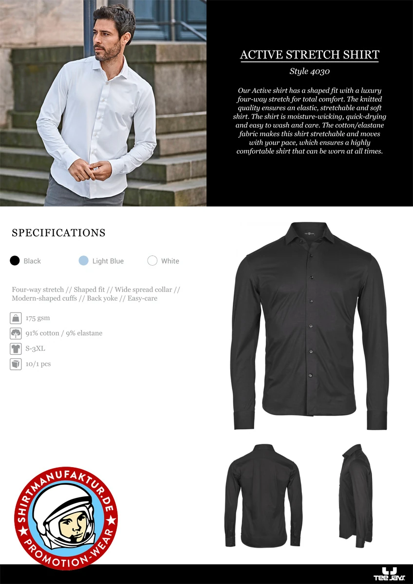 Tee Jays Active Stretch Shirt