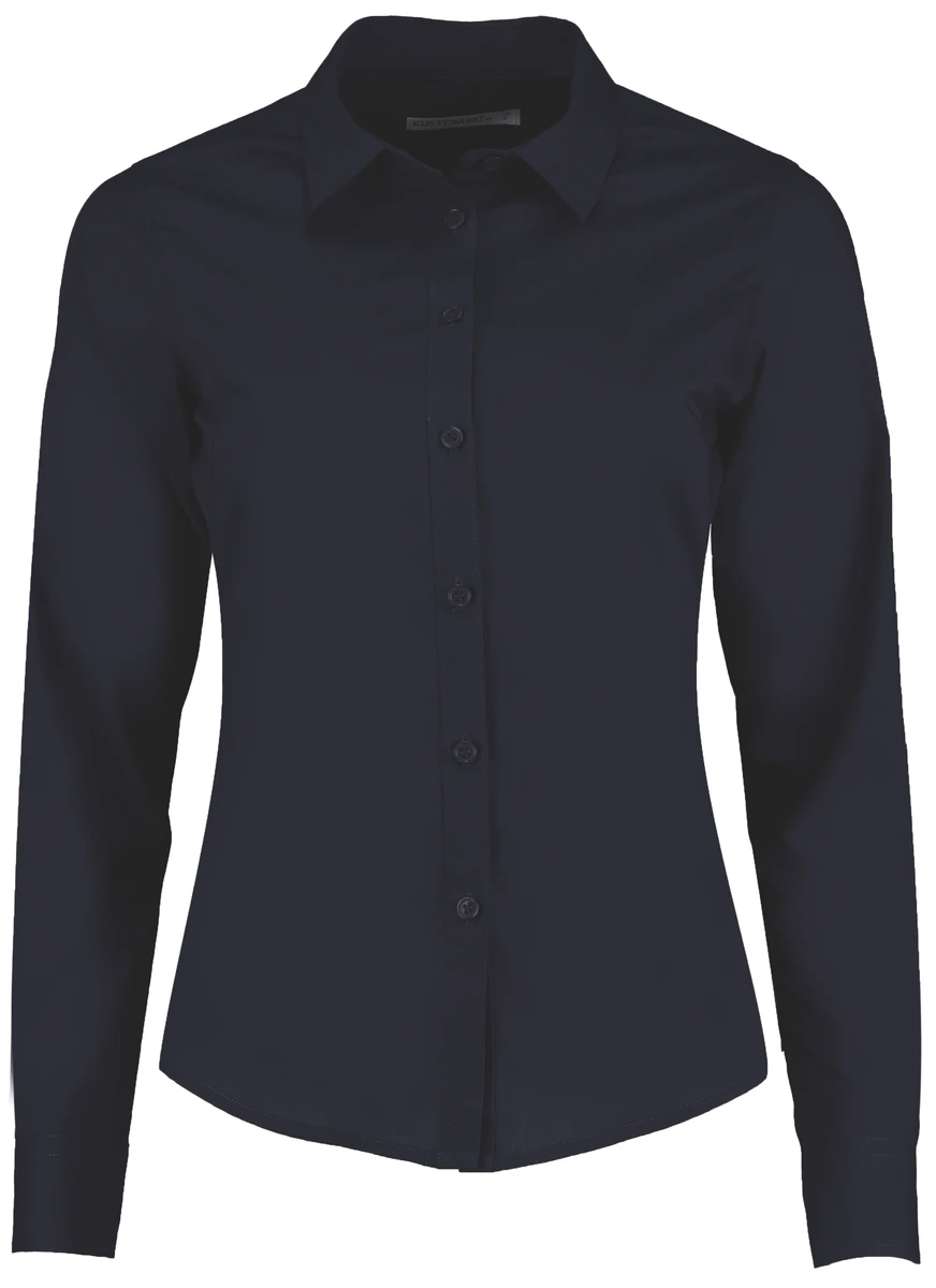 Kustom Kit Womens Poplin Blouse Longsleeve