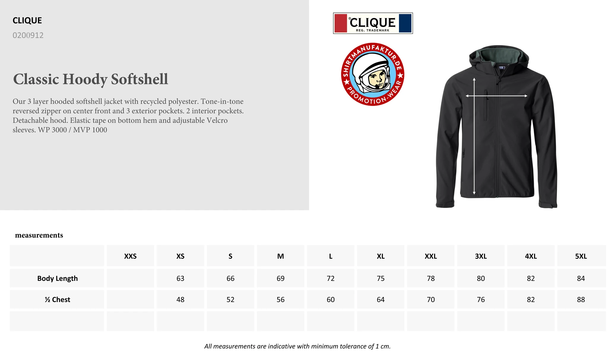 Clique Classic Hoody Softshell