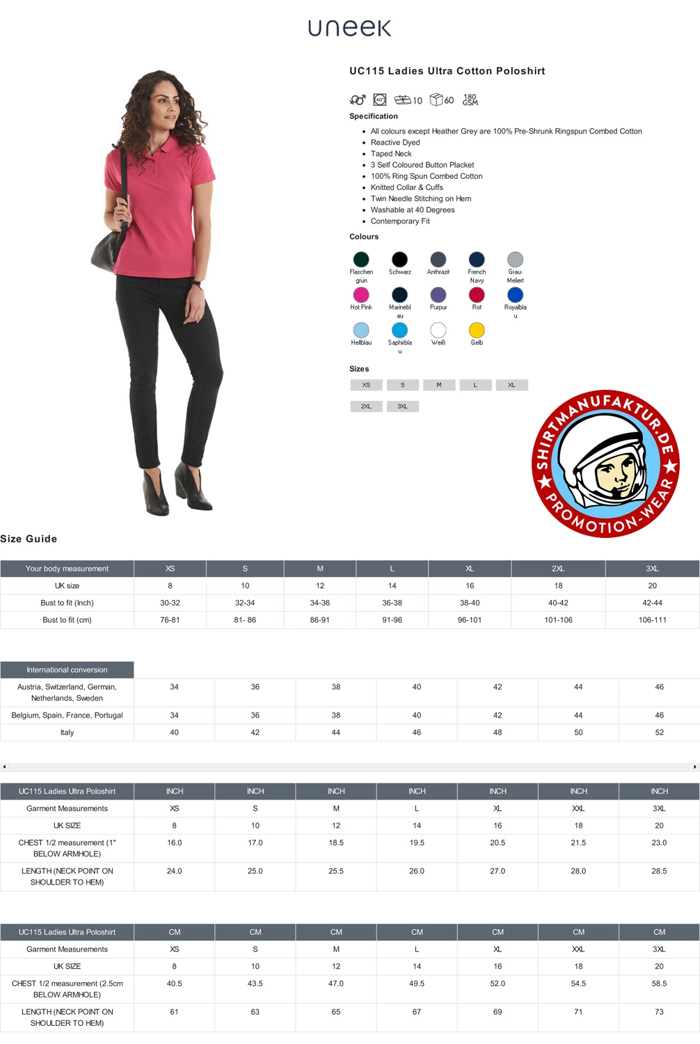 Uneek Ladies Ultra Polo