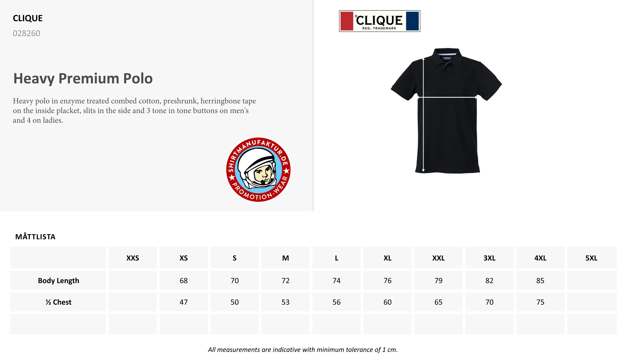 Clique Heavy Premium Polo
