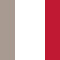 white / beige / red
