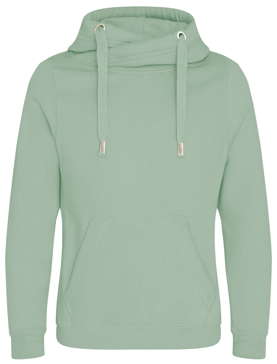 Just Hoods Cross Neck Hoodie