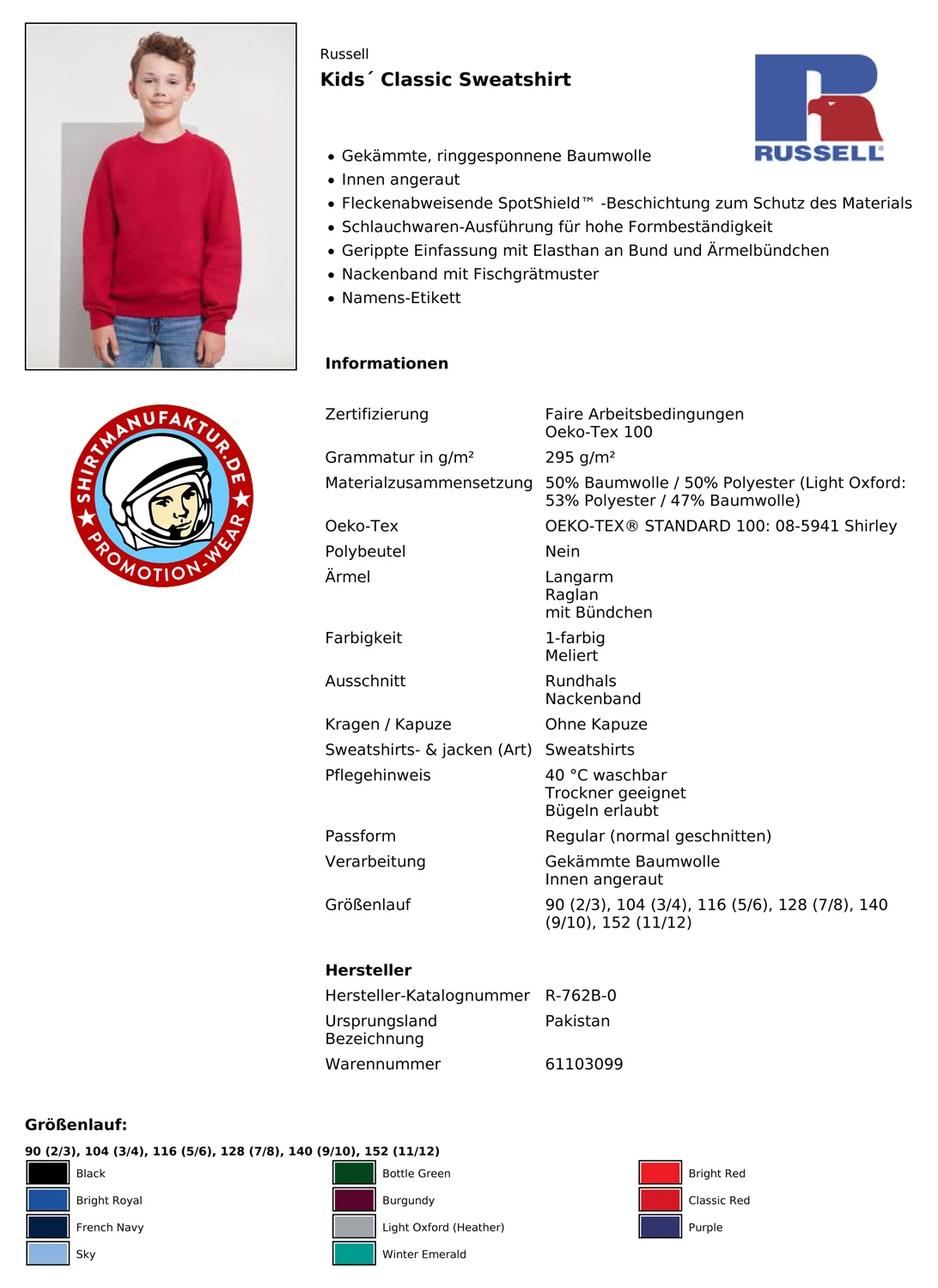 Russell Kids Classic Sweatshirt