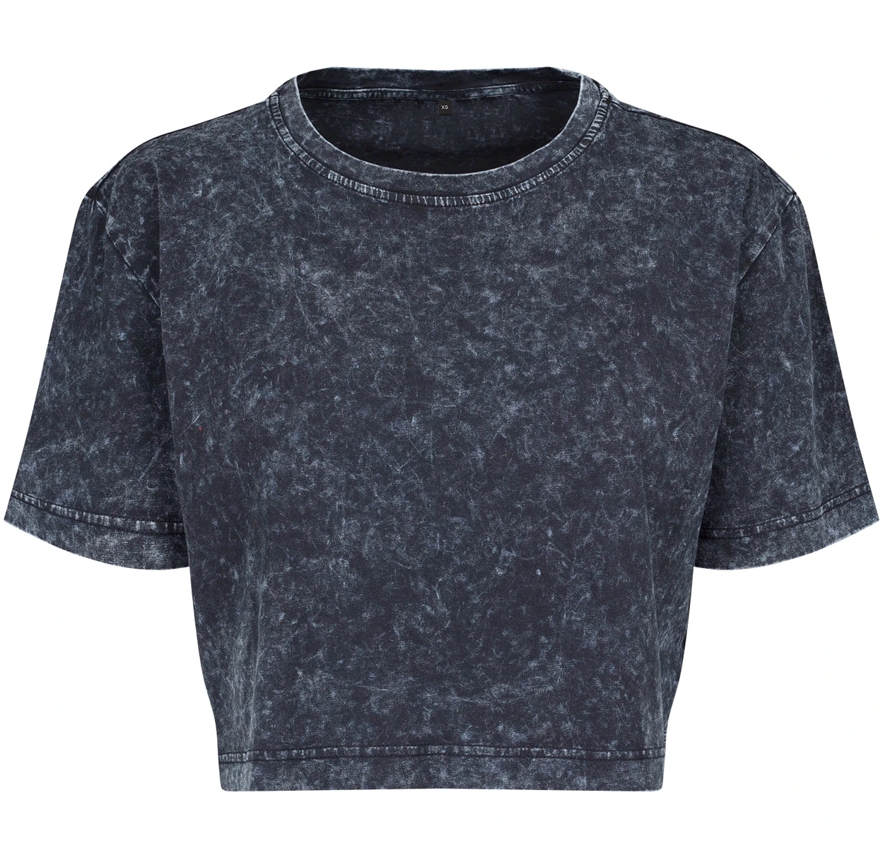 Build Your Brand Ladies Acid Washed Cropped Tee