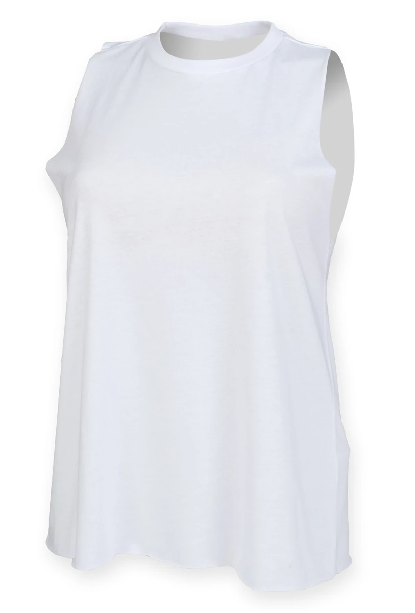 SkinniFit Womens High Neck Slash Armhole Vest