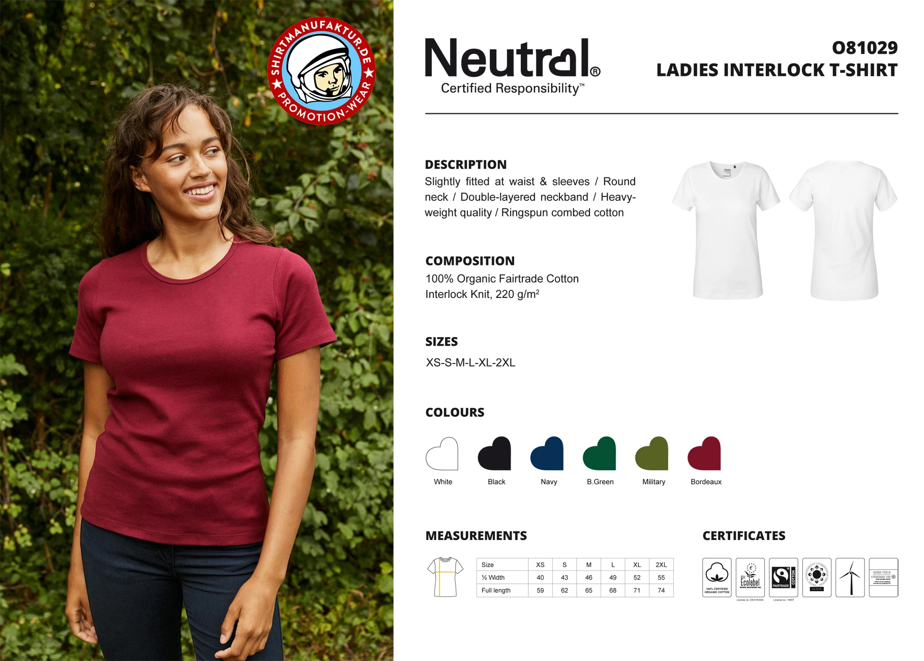 Neutral Ladies Interlock T-Shirt