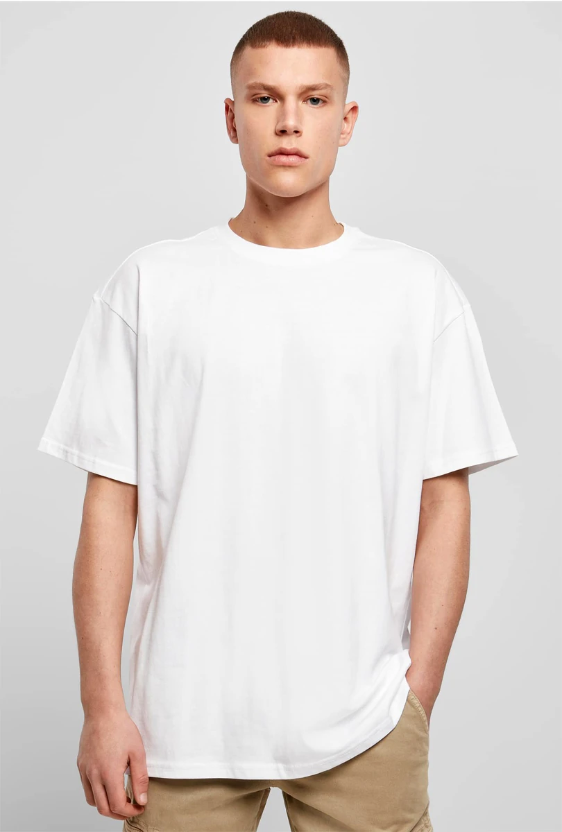 Build Your Brand, Heavy Oversize Tee BY102, white