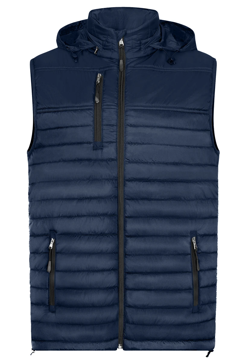 HRM Mens Hooded Performance Bodywarmer