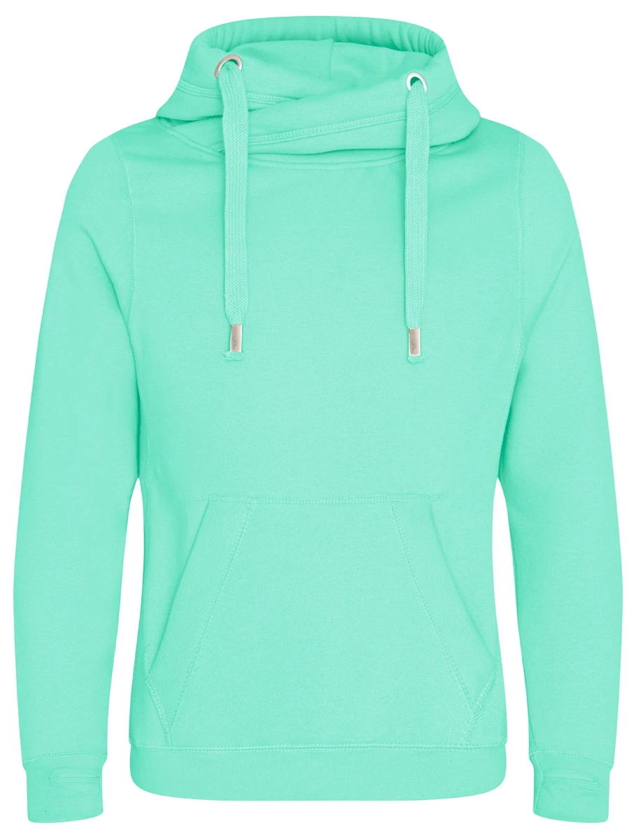 Just Hoods Cross Neck Hoodie