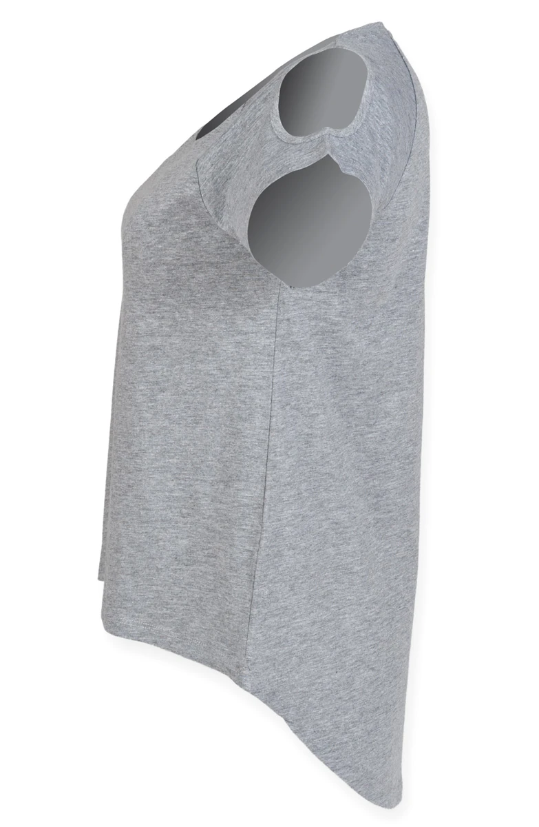 SkinniFit Womens Drop Tail T