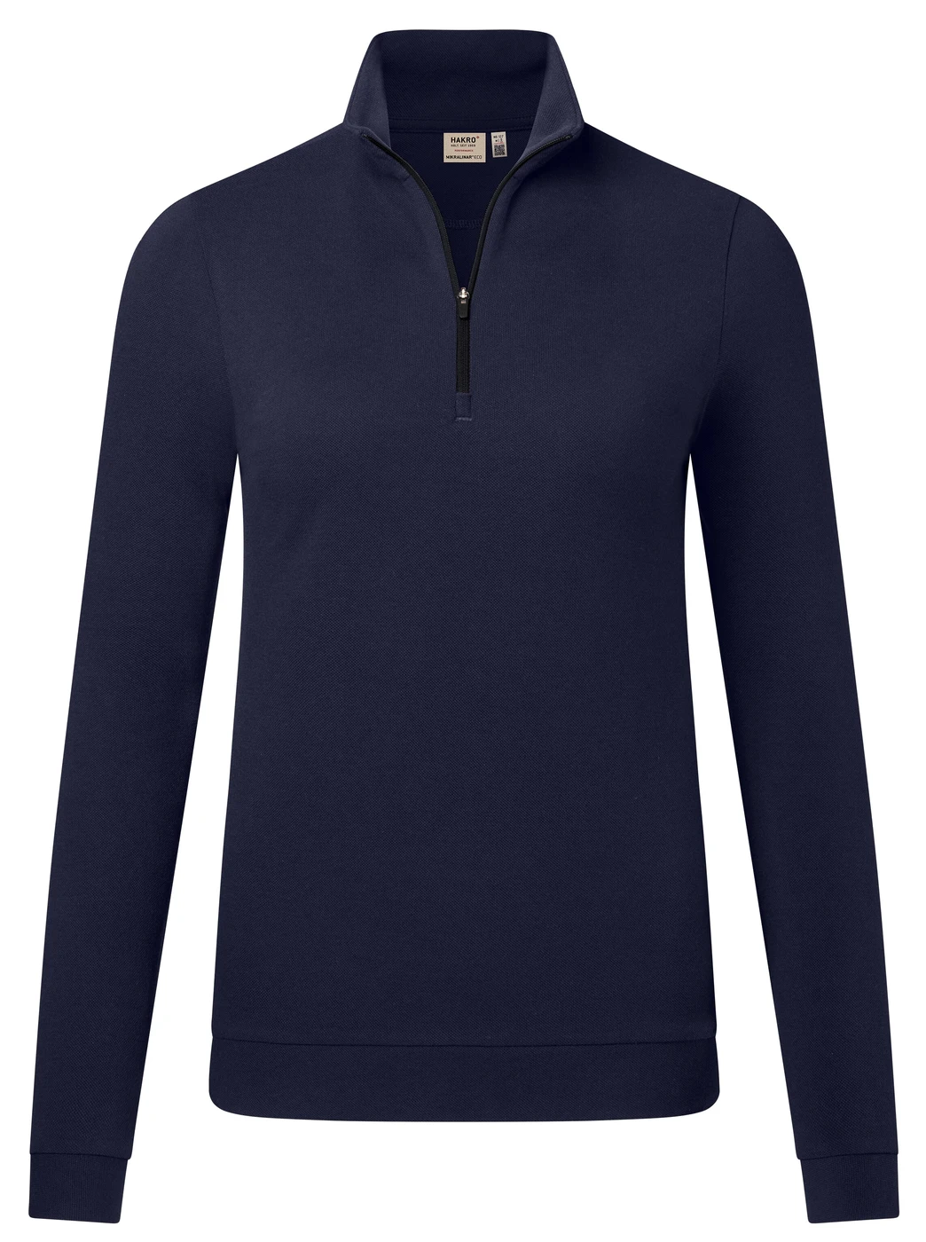 Hakro Ladies Zip-Longsleeve Piqué Mikralinar Eco