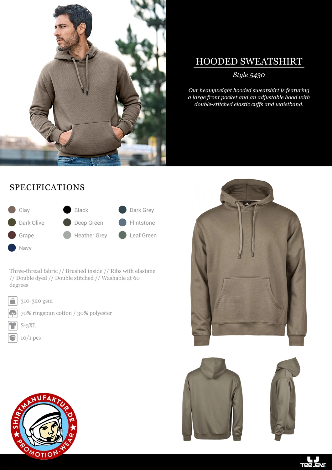 Tee Jays Hooded Sweatshirt