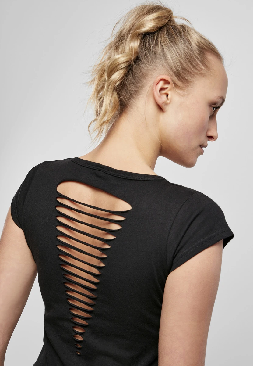 Build Your Brand Ladies Back Cut Tee