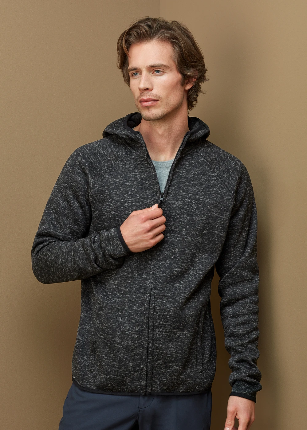Stedman Lux Hooded Knitfleece Jacket