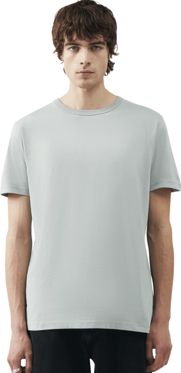 Earth Positive Bamboo shirt BAM01, light grey model-shot