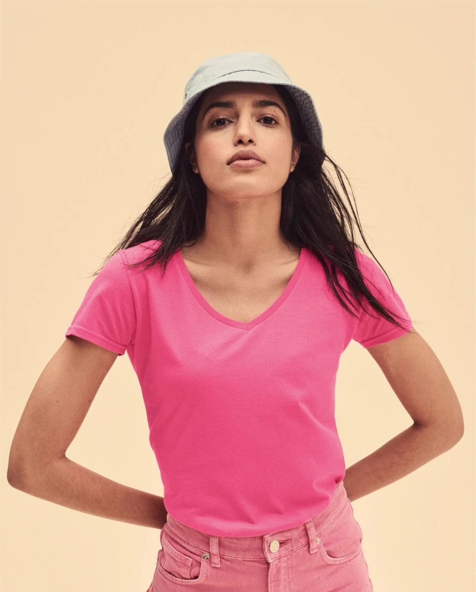 Fruit of the Loom Ladies Iconic 150 V-Neck T