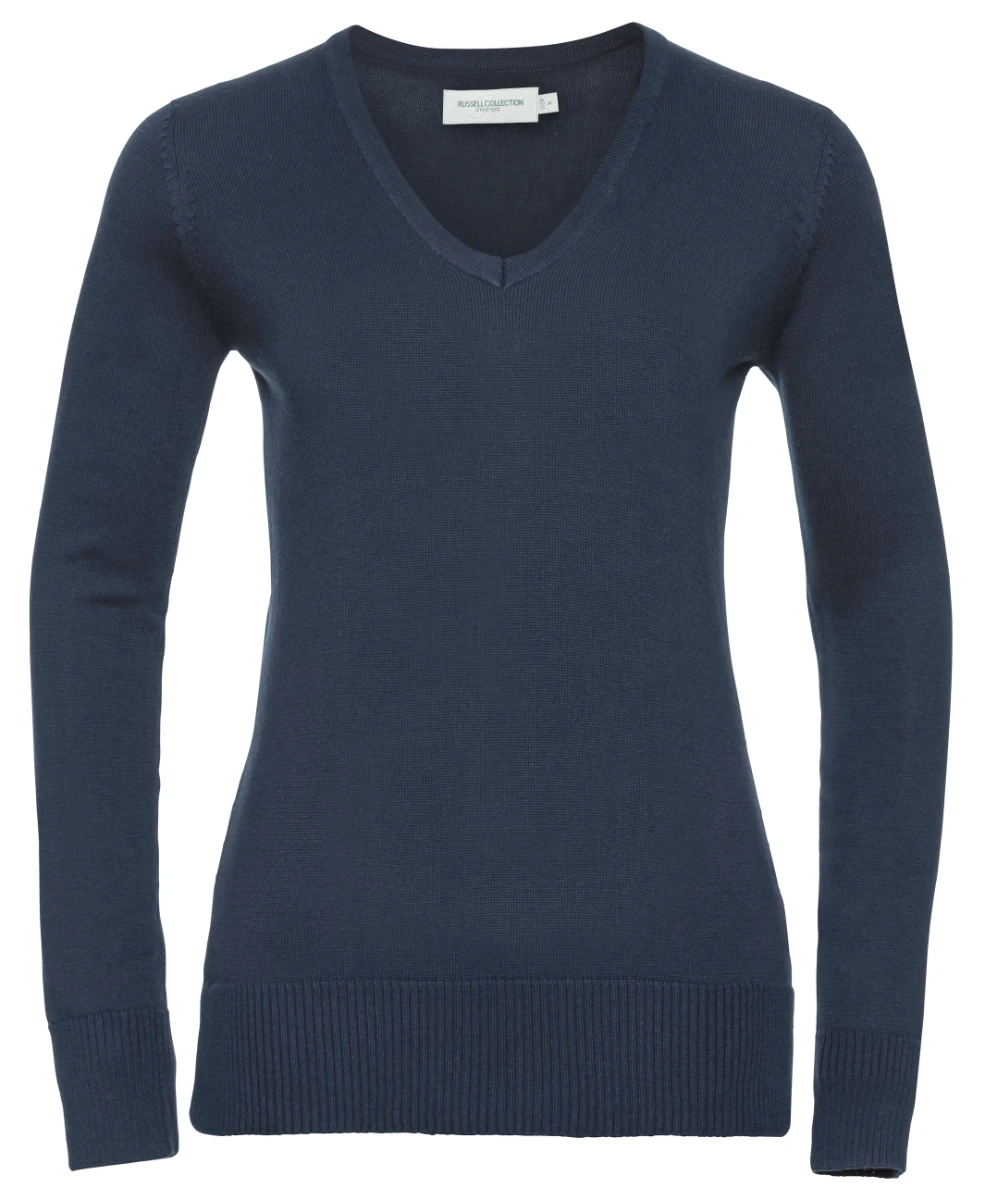 Russell Ladies V-Neck Knitted Pullover