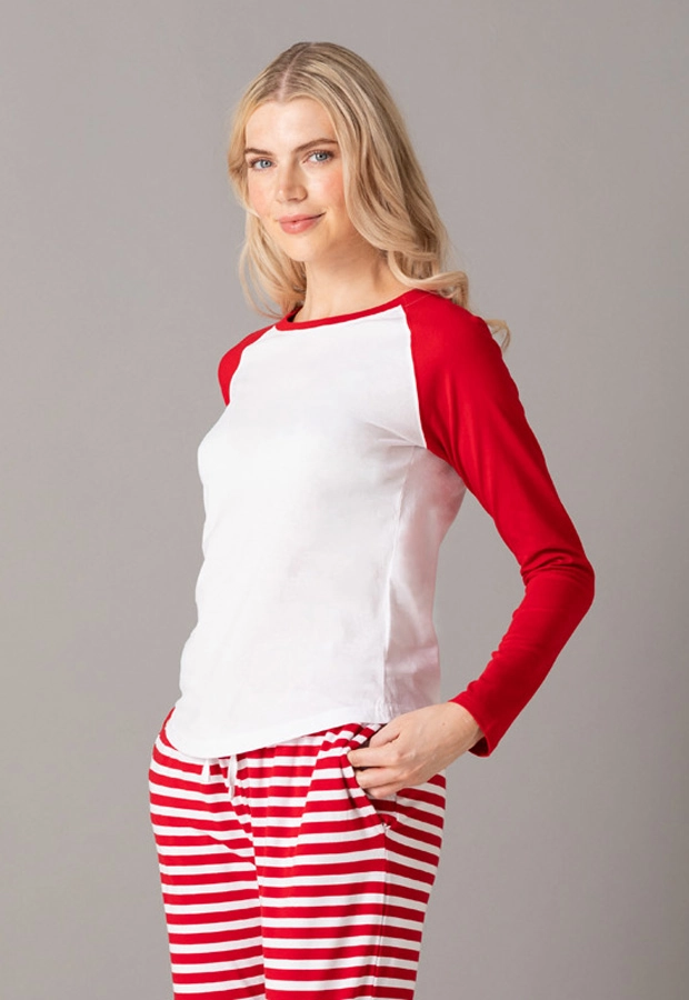 SkinniFit Womens Long Sleeved Baseball T