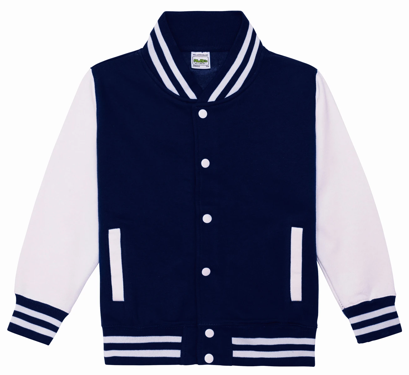 Just Hoods Kids Varsity Jacket