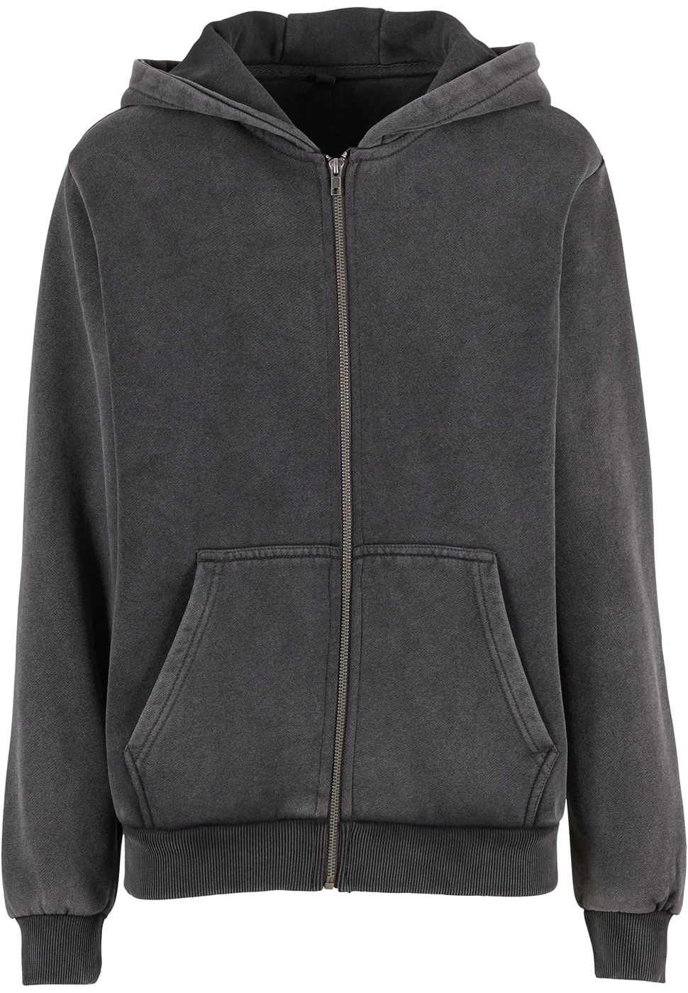 Build Your Brand Ladies Vintage Heavy Zip Hoodie