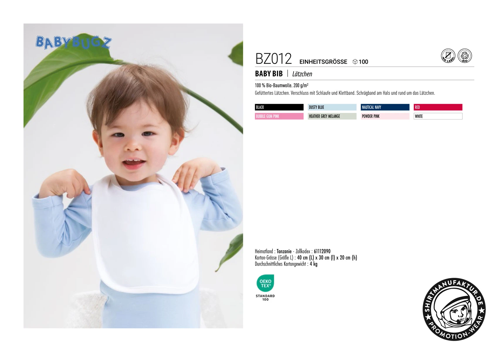Babybugz Baby Bib