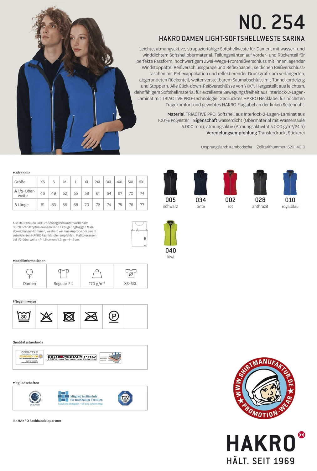 Hakro Ladies Light-Softshell Vest