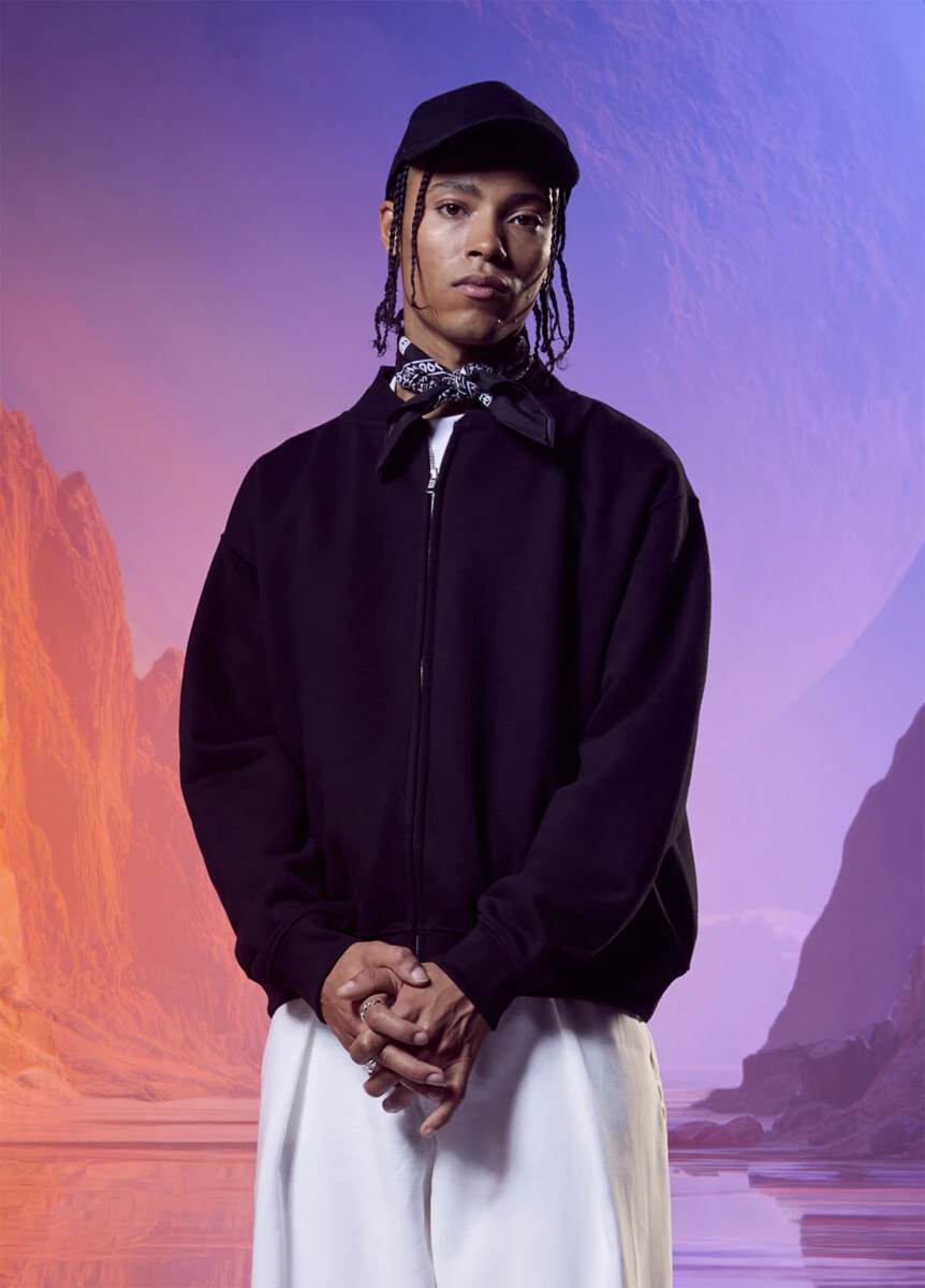 Just Hoods Signature Heavyweight Bomber Sweat