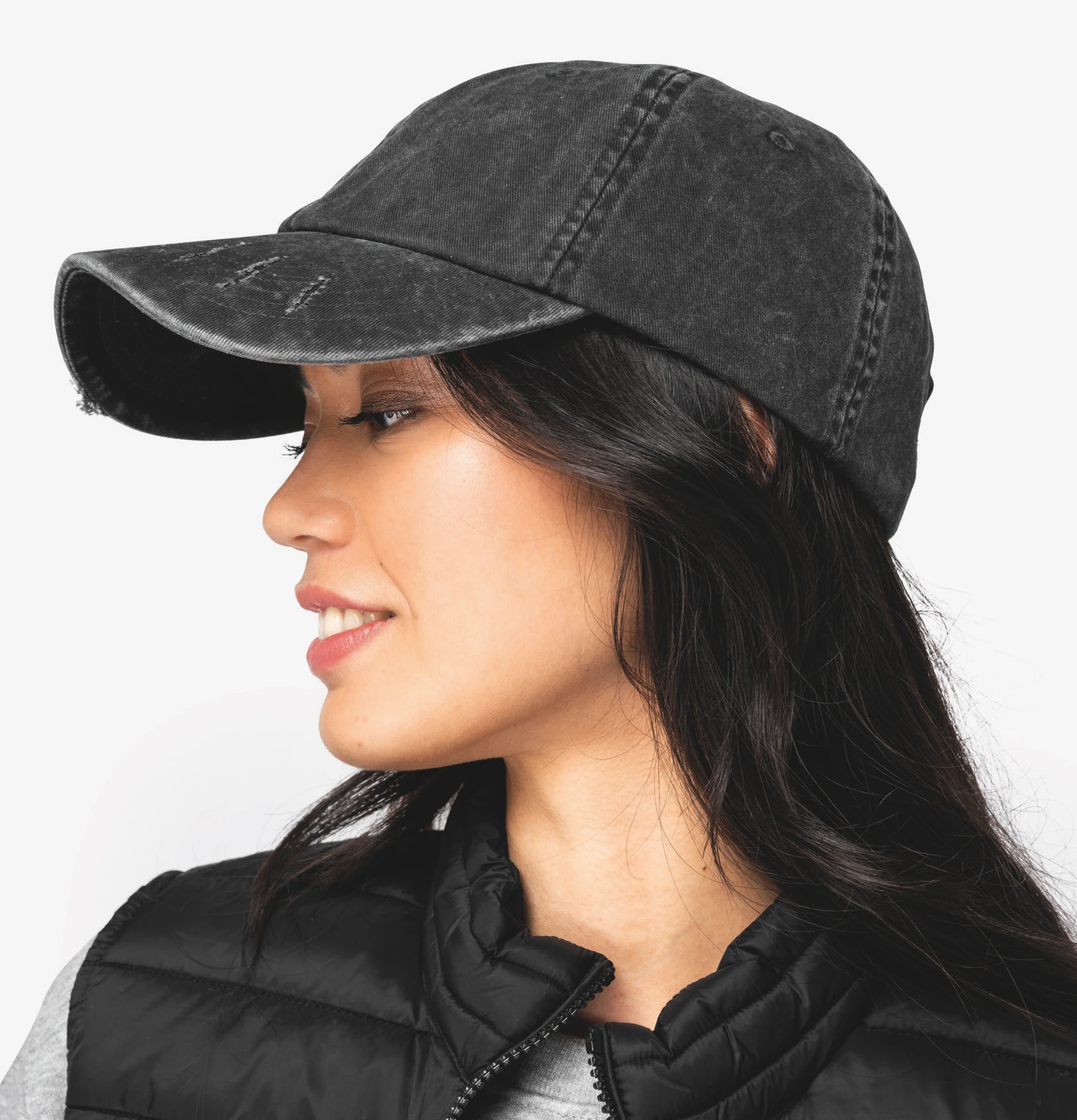 Native Spirit Organic 6-Panel Cap Torn Look