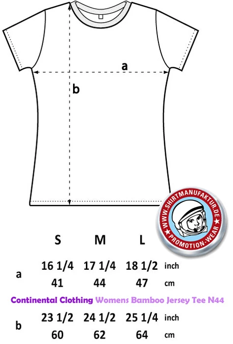 Continental Womens Bamboo Jersey T-Shirt