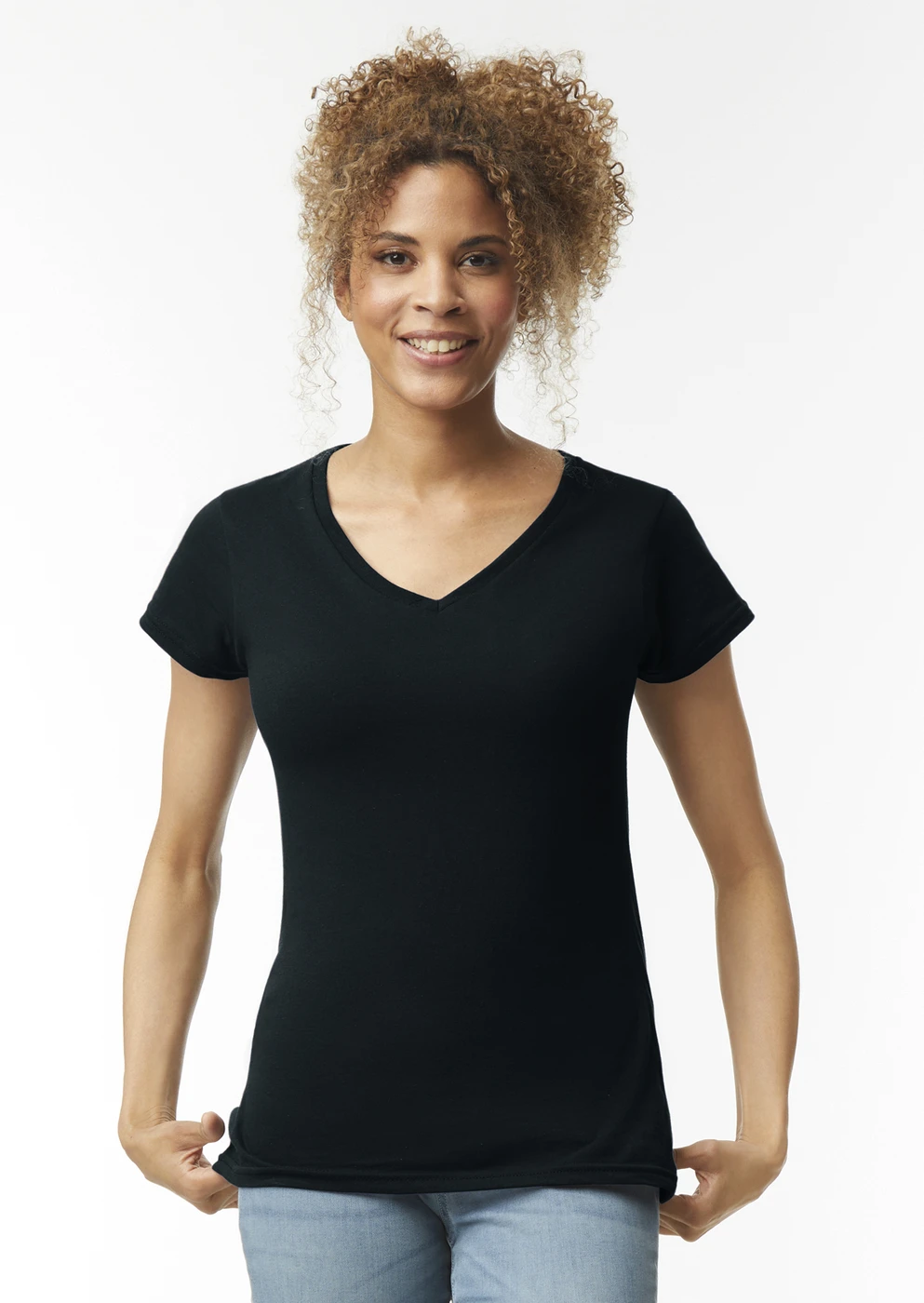 Gildan Womens Softstyle V-Neck T-Shirt