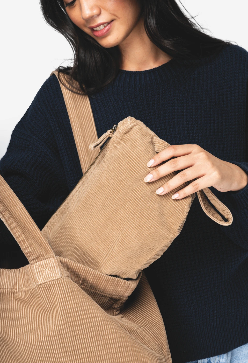 Native Spirit Corduroy Washed Handle Pouch Native Spirit Corduroy Washed Handle Pouch