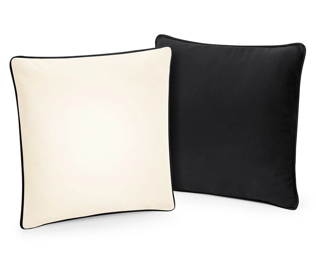 Westford Mill Fairtrade Cotton Piped Cushion Cover