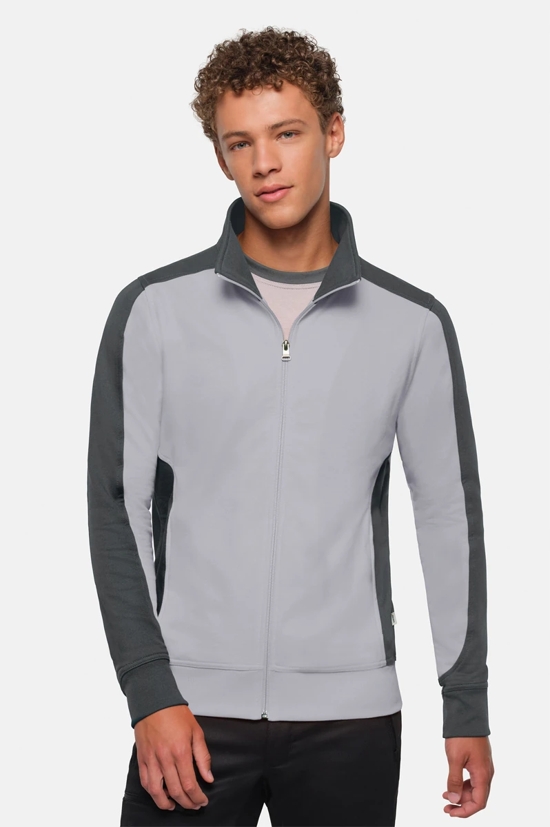 Hakro Sweatjacke Contrast Mikralinar 