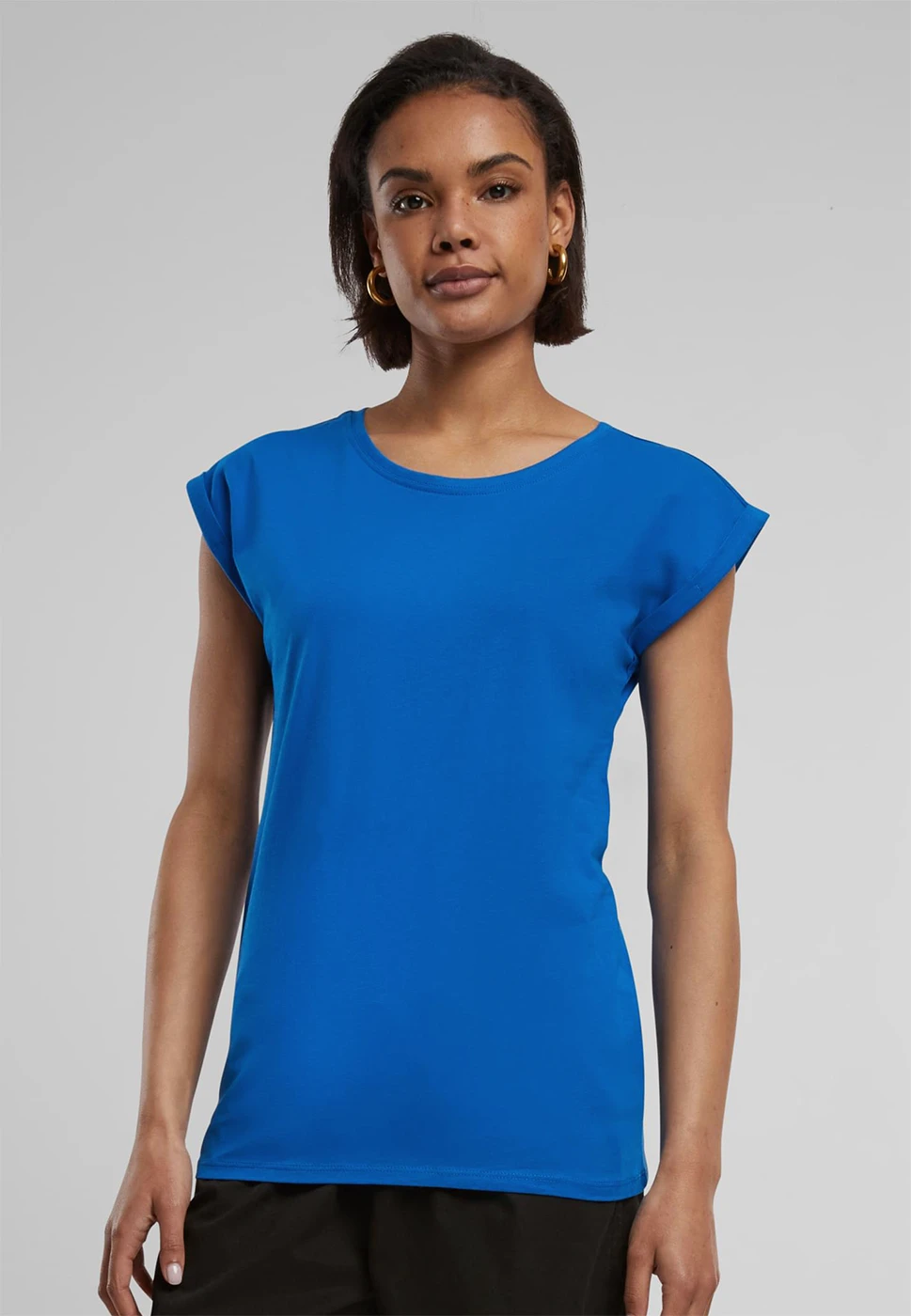 Build Your Brand Ladies Extended Shoulder Tee
