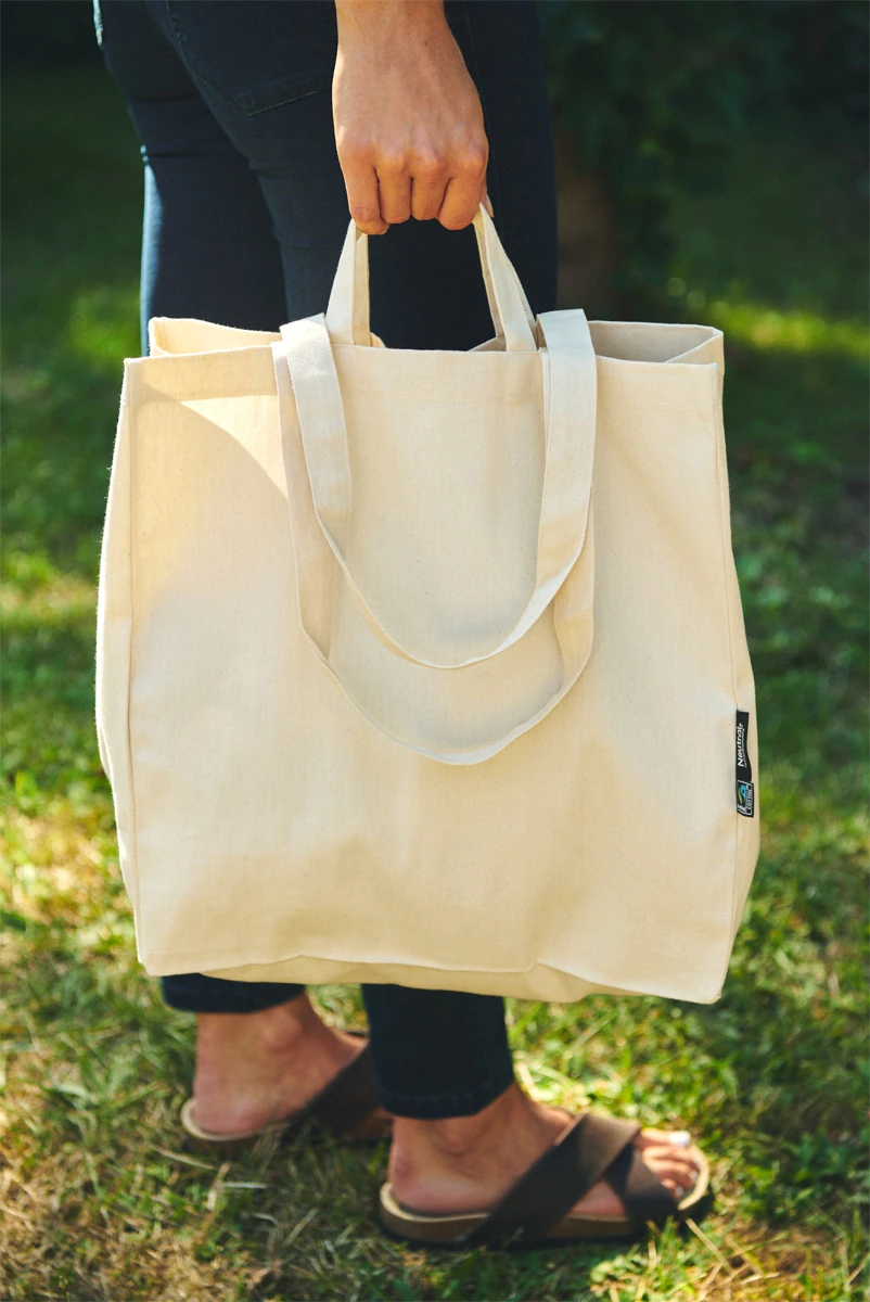 Neutral Twill Bag Multiple Handles