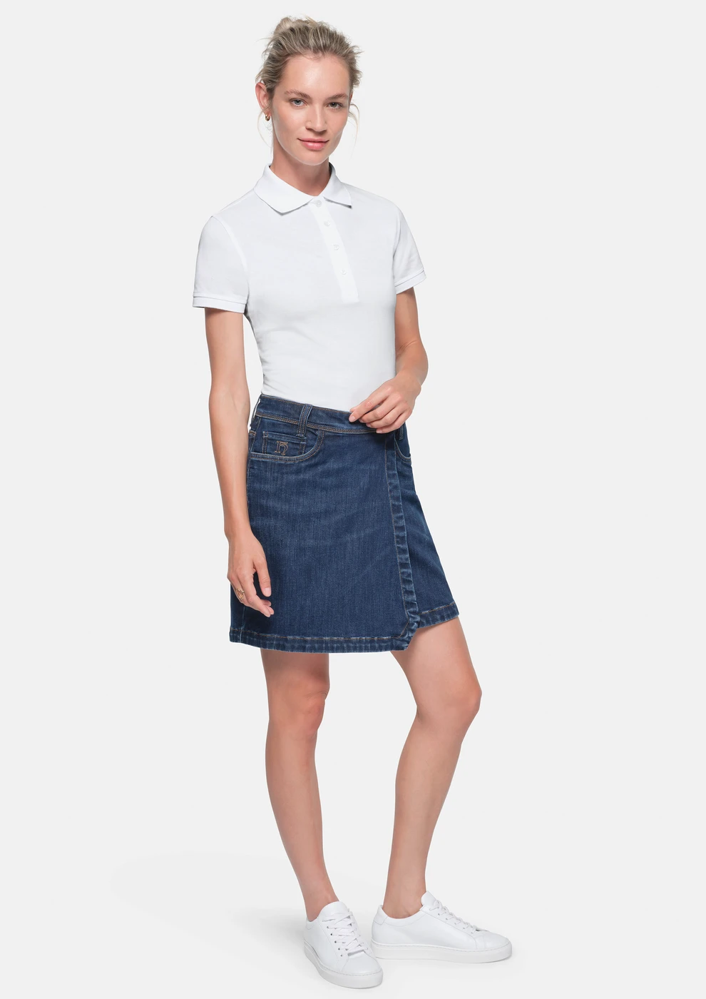 Hakro Ladies 5-Pocket-Jeansskort X-Stretch Eco
