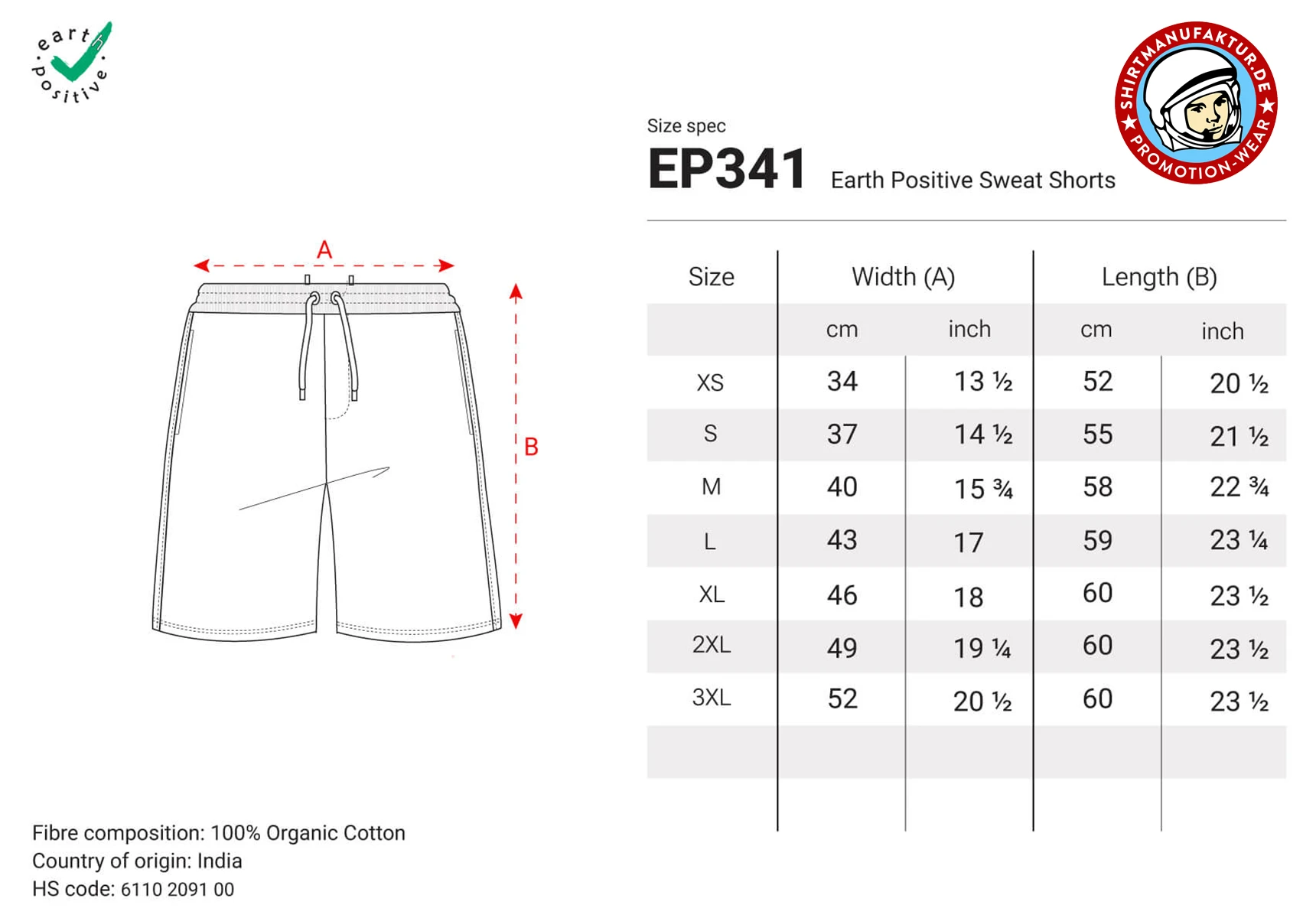 Earth Positive Sweat Shorts