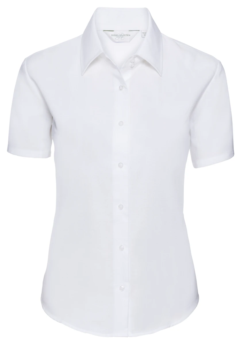 Russell Ladies Short Sleeve Oxford Blouse