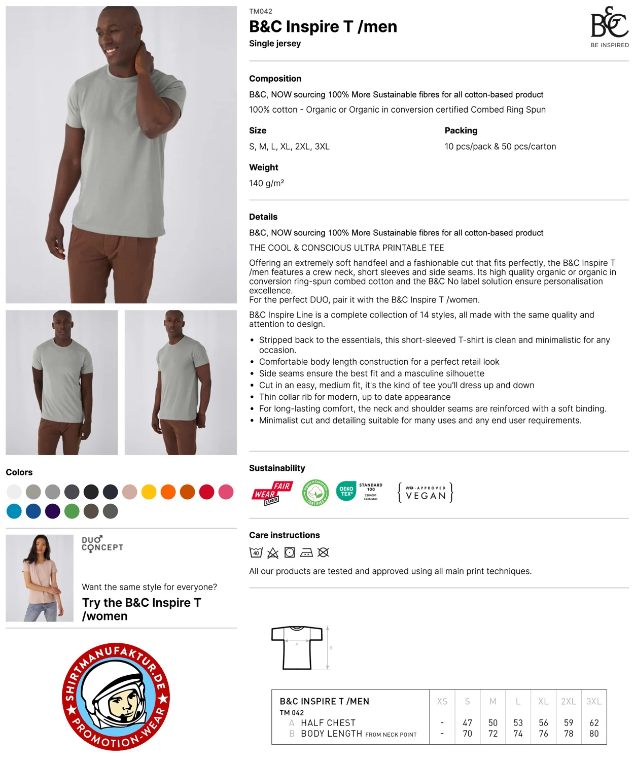 B&C Mens Inspire T